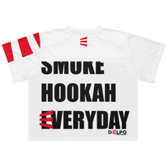 Delpo Hookahs White Boxy Unisex Football Jersey
