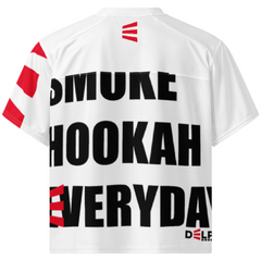 Delpo Hookahs White Boxy Unisex Football Jersey