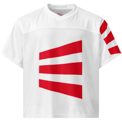 Delpo Hookahs White Boxy Unisex Football Jersey