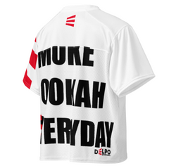 Delpo Hookahs White Boxy Unisex Football Jersey