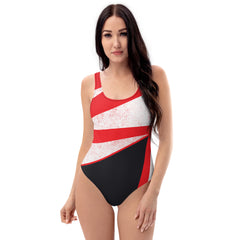 Red Lightning One-Piece Swimsuit