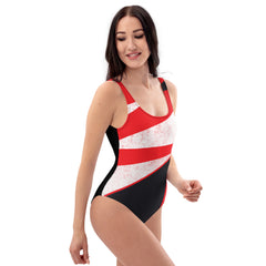 Red Lightning One-Piece Swimsuit