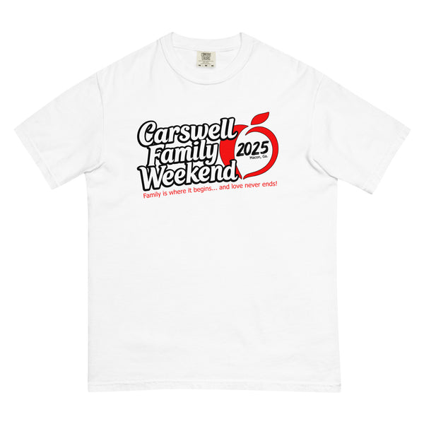 Carswell Family Weekend 2025 T-shirt (RED-Love Peach)