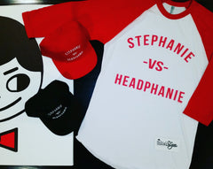 "Stephanie vs Headphanie" Unisex (Men/Women) 3/4 Sleeve Baseball Shirt