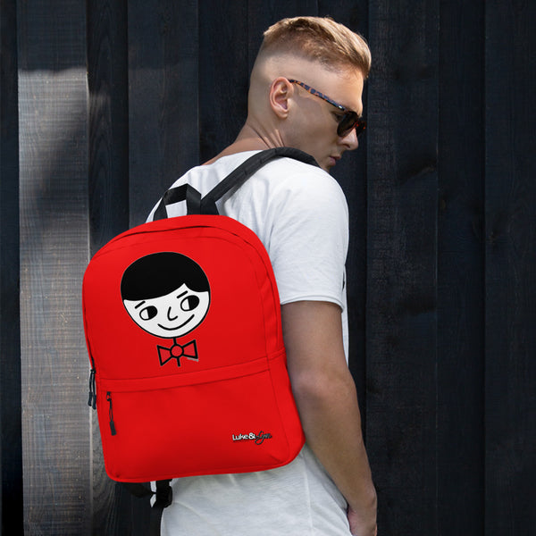 "Luke Perfect Gentleman" Red Backpack
