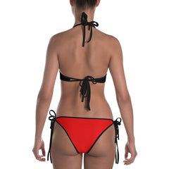 "Lynn Swim" Black/Red Bikini (Reversible)