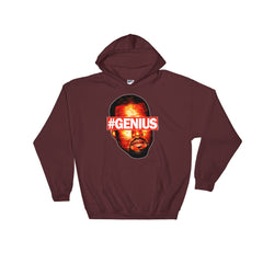 Kanye Pablo "Genius" Unisex Maroon Hoodie by Luke&Lynn Clothing Disposable Income Clothing www.lukeandlynn.com