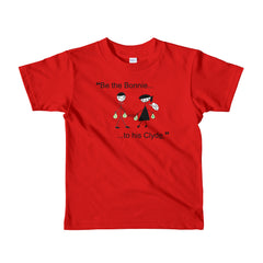 "Be the Bonnie to her Clyde" Kids Red T-Shirt by Luke&Lynn Clothing www.lukeandlynn.com