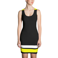 Black w/Yellow Spandex Dress