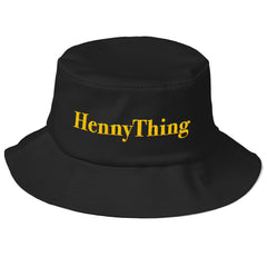 "HennyThing" Black Unisex Old School Throwback Bucket hat (Men/Women) by Luke&Lynn Clothing #HennythingIsPossible