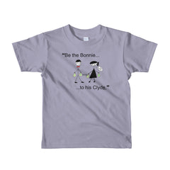 "Be the Bonnie to her Clyde" Kids Grey T-Shirt by Luke&Lynn Clothing www.lukeandlynn.com