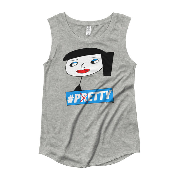 "Lynn Pretty & Petty" Women's Cap Sleeve T-Shirt