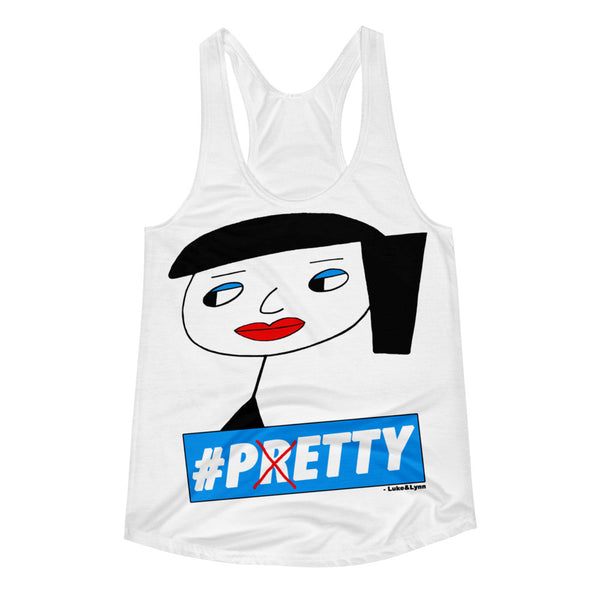 "Lynn Pretty & Petty" Women's Racerback Tank