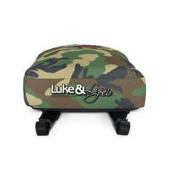 "Luke Perfect Gentleman" Green Camouflage Backpack by Luke&Lynn Clothing www.lukeandlynn.com