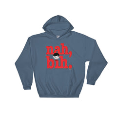 Luke "Nah, Bih." Indigo Unisex Hoodie (Men/Women) by Luke&Lynn Clothing #LukeandLynn