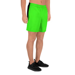 Luke "Perfect Gentleman" Men's Athletic Long (Neon Green) Shorts