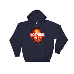 Kanye Pablo "Genius" Unisex Navy Hoodie by Luke&Lynn Clothing Disposable Income Clothing www.lukeandlynn.com