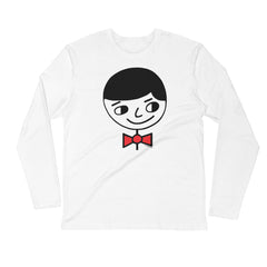 Luke "Perfect Gentleman" Men's White Long Sleeve Fitted Shirt