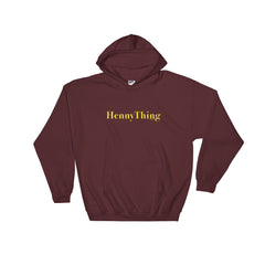 "HennyThing" Maroon Unisex Hoodie (Men/Women) by Luke&Lynn Clothing www.lukeandlynn.com