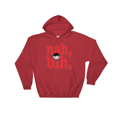 Luke "Nah, Bih." Red Unisex Hoodie (Men/Women) by Luke&Lynn Clothing #LukeandLynn