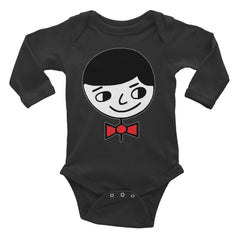 "Luke Perfect Gentleman" Black Infant Long Sleeve Onesie by Luke&Lynn Clothing www.lukeandlynn.com