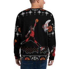 "Original 1984-85 Jumpman Dunk" Unisex Ugly Christmas Sweater / Sweatshirt by Luke & Lynn Clothing www.lukeandlynn.com