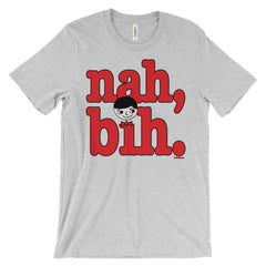 Luke "Nah, Bih." Men's Grey T-Shirt by Luke&Lynn Clothing 