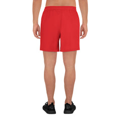 Luke "Perfect Gentleman" Men's Athletic Long (Red) Shorts