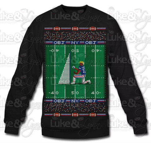 "Odell Proposes to Kicking Net Ugly Sweater" Unisex (Men/Women) Sweatshirt