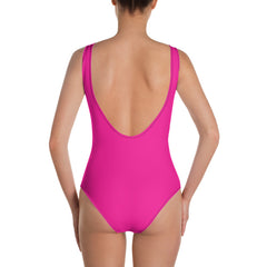 Lynn "Beauty-Face" One-Piece Blue/Fuchsia Swimsuit by Luke&Lynn Clothing www.lukeandlynn.com 